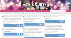 Desktop Screenshot of lovemoviequotes.com